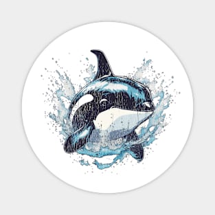 Orca Whale Tshirt, Killer Whale Shirt, Marine Biology Beach Marine Biologist Gifts, Ocean Conservation Environmental Tee, Animal Vintage Magnet